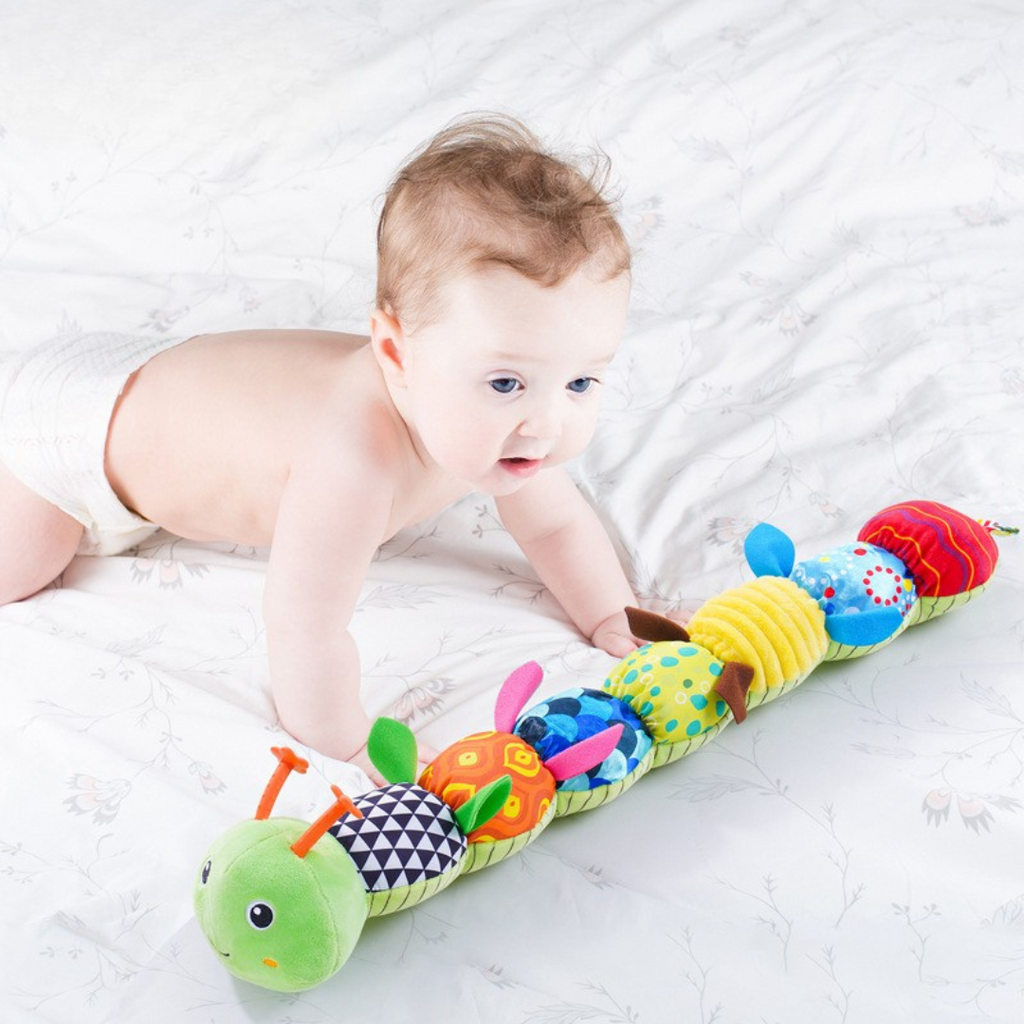 Oruga Interactiva Musical – Juguete Educativo de Peluche para Bebés y Primera Infancia