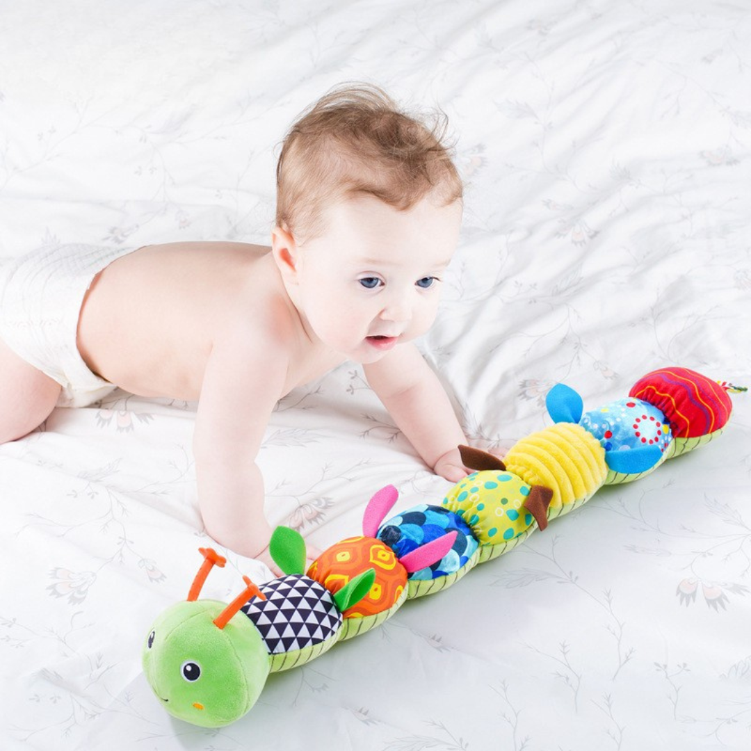Oruga Interactiva Musical – Juguete Educativo de Peluche para Bebés y Primera Infancia