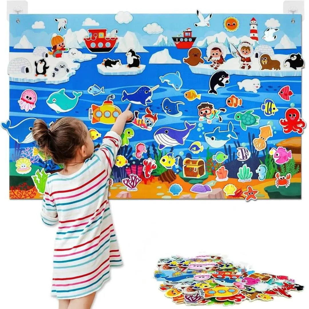 Panel Sensorial de Fieltro Granja Montessori – StoryFelt™
