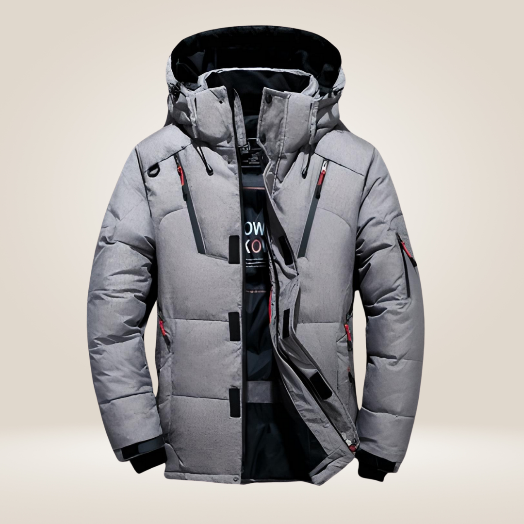 Parka de invierno para hombre Nordfall – acolchada, con forro polar, resistente al viento y al agua