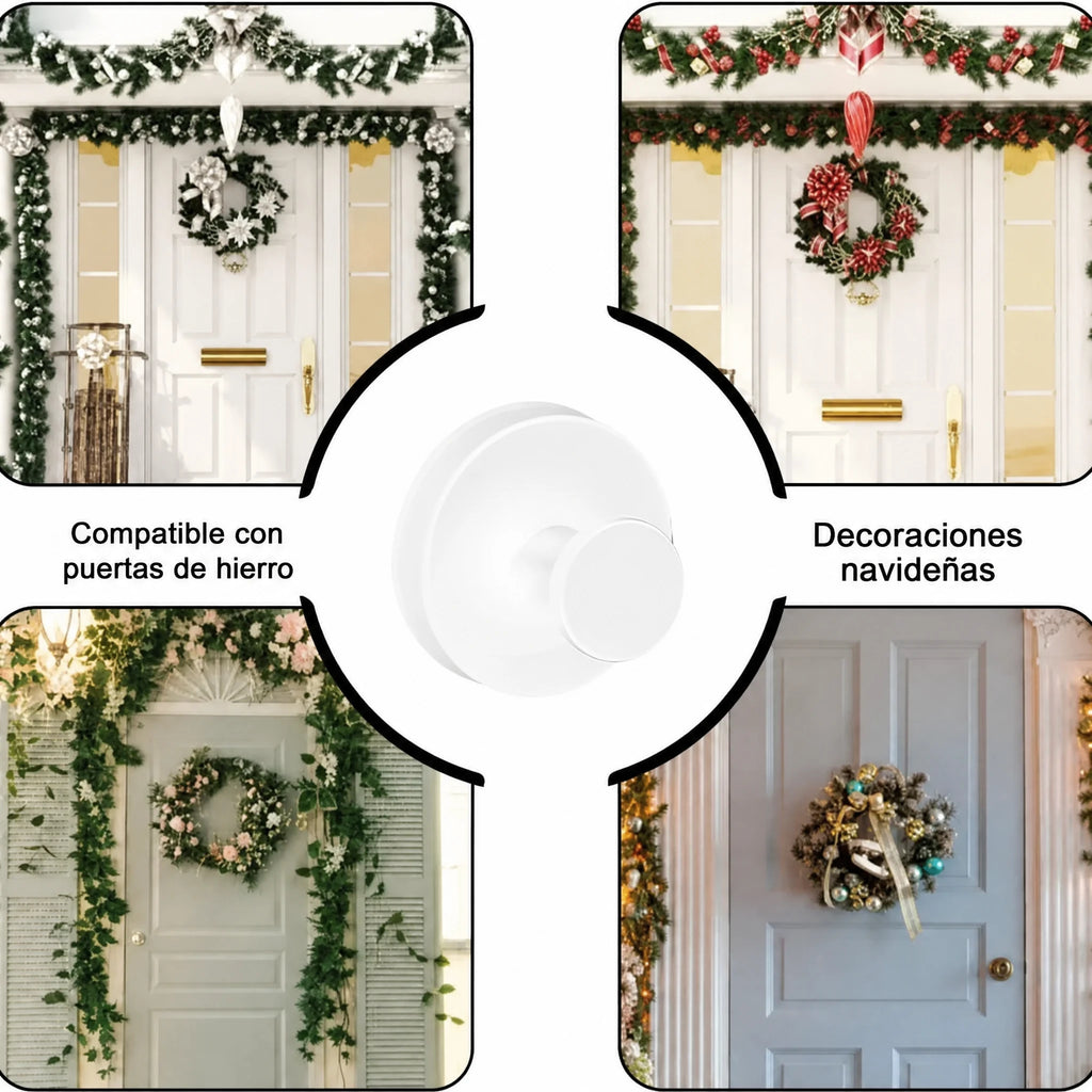 Ganchos con Ventosa de Fuerte Succión (5kg de Carga) | Colgado Resistente, Impermeable y sin Daños