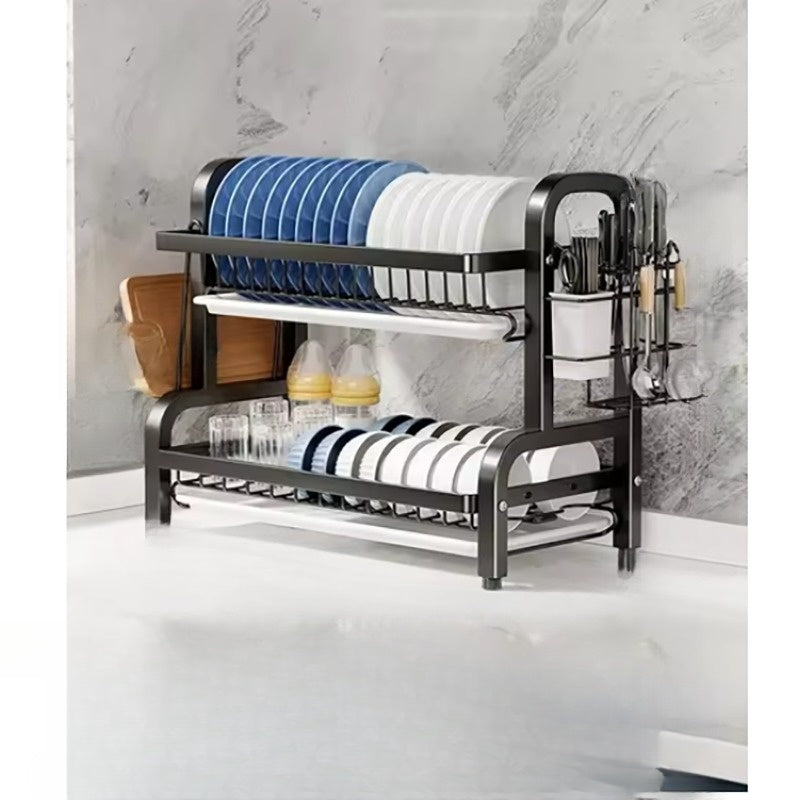 Escurridor de Platos de Dos Niveles – Orden y Estilo en la Cocina