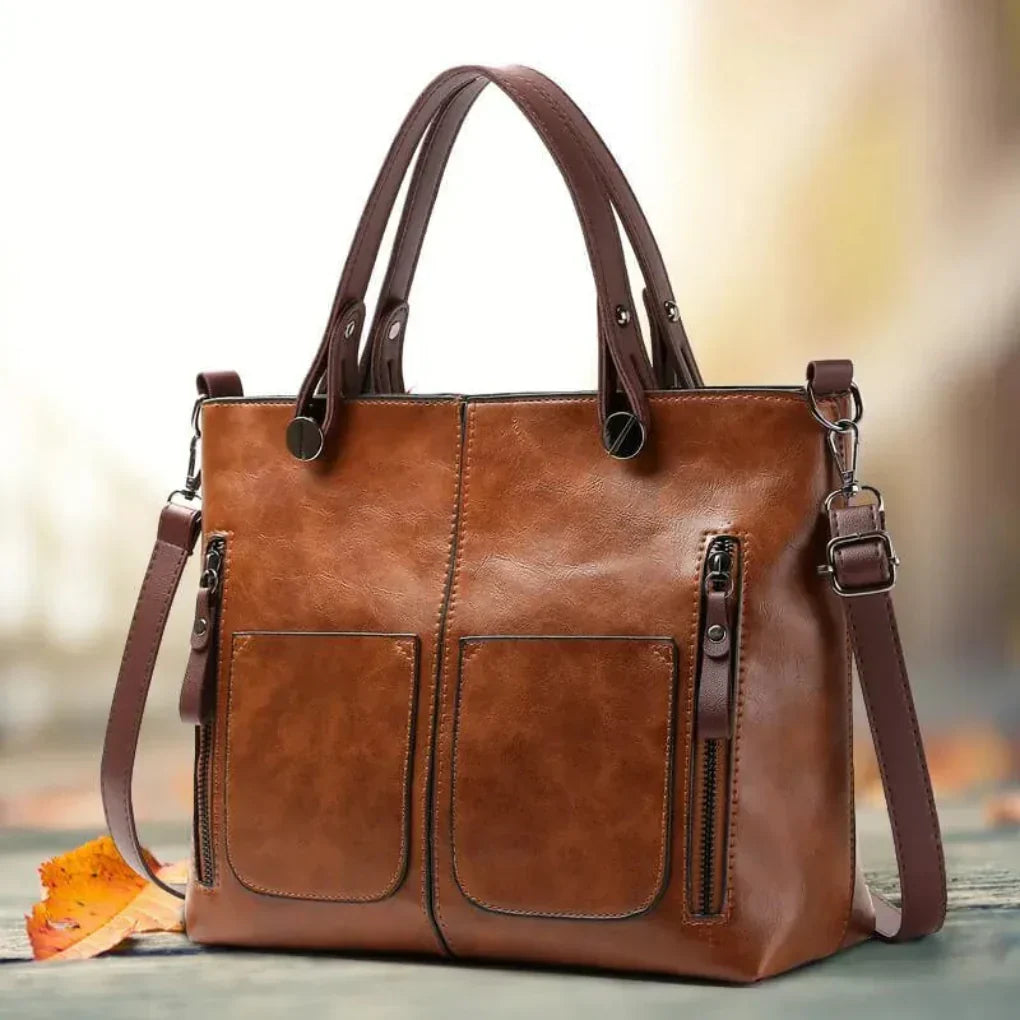 Bolso bandolera clásico de cuero