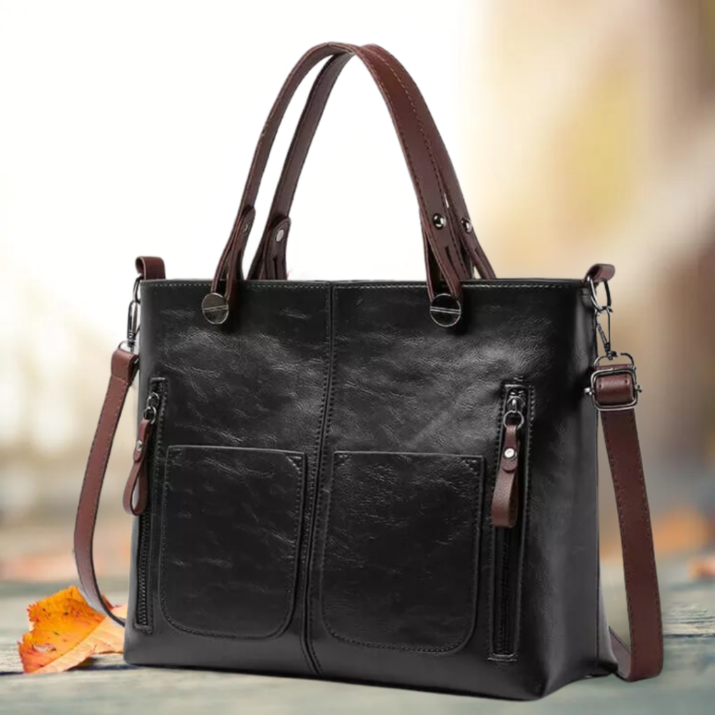 Bolso bandolera clásico de cuero