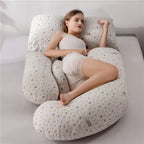 Suave cojín de embarazo con apoyo en forma de U