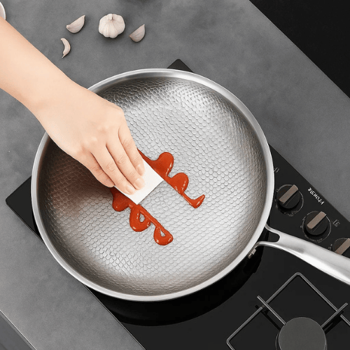 Sartén de Titanio Premium para Todo Tipo de Cocinas - Cocina de Forma Más Saludable y Duradera