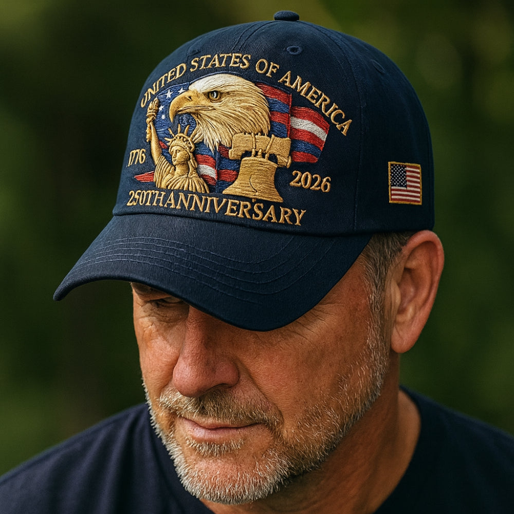 Gorra de béisbol para hombre de veteranos con águila bordada