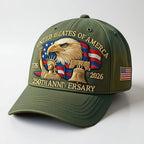 Gorra de béisbol para hombre de veteranos con águila bordada