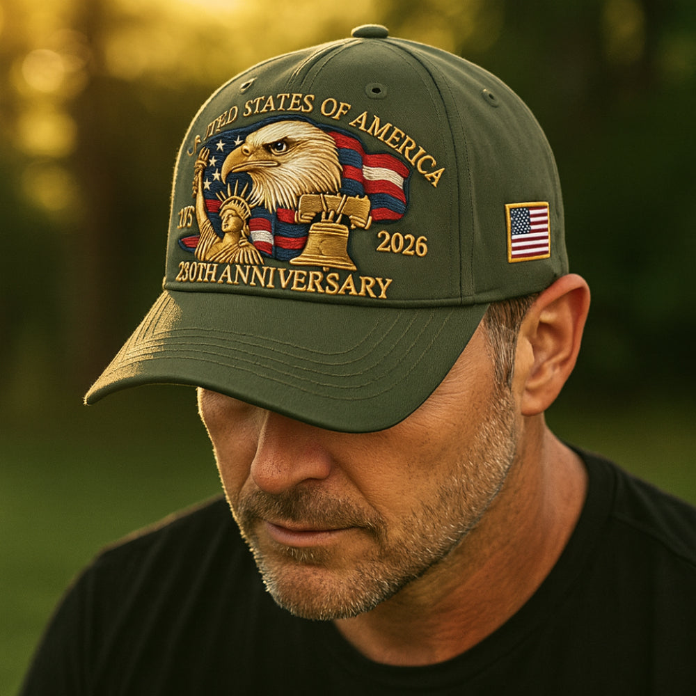 Gorra de béisbol para hombre de veteranos con águila bordada