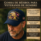Gorra de béisbol para hombre de veteranos con águila bordada