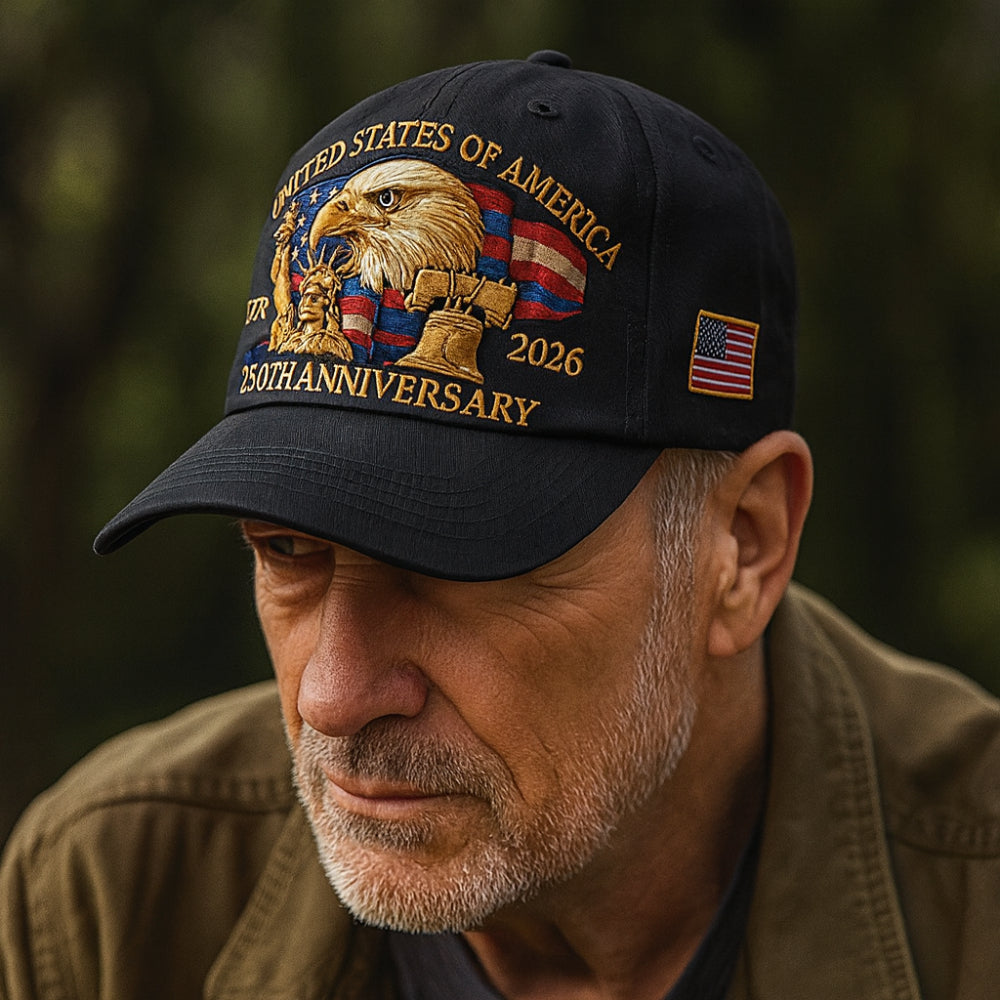 Gorra de béisbol para hombre de veteranos con águila bordada