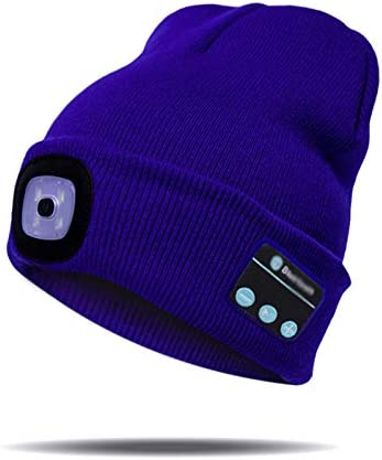 Gorro Bluetooth con luz y auriculares inalámbricos