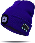 Gorro Bluetooth con luz y auriculares inalámbricos