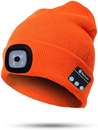 Gorro Bluetooth con luz y auriculares inalámbricos