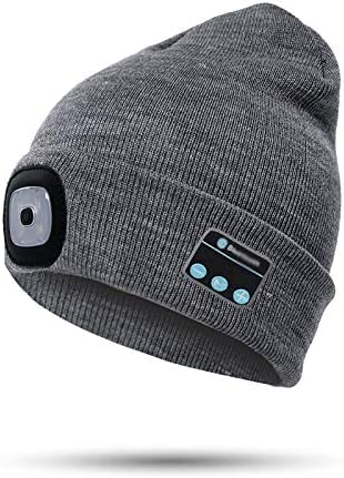 Gorro Bluetooth con luz y auriculares inalámbricos