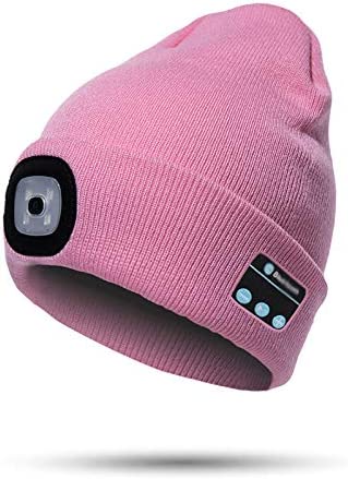 Gorro Bluetooth con luz y auriculares inalámbricos