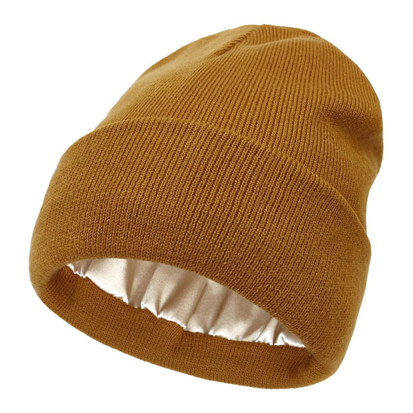 Gorro de invierno Noor Silk – Lana y seda – Protección antiencrespamiento para el cabello