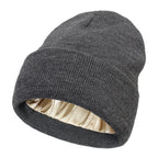 Gorro de invierno Noor Silk – Lana y seda – Protección antiencrespamiento para el cabello