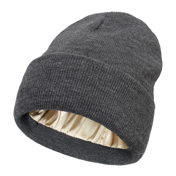 Gorro de invierno Noor Silk – Lana y seda – Protección antiencrespamiento para el cabello