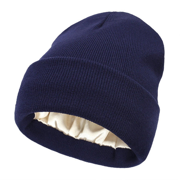 Gorro de invierno Noor Silk – Lana y seda – Protección antiencrespamiento para el cabello