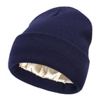 Gorro de invierno Noor Silk – Lana y seda – Protección antiencrespamiento para el cabello