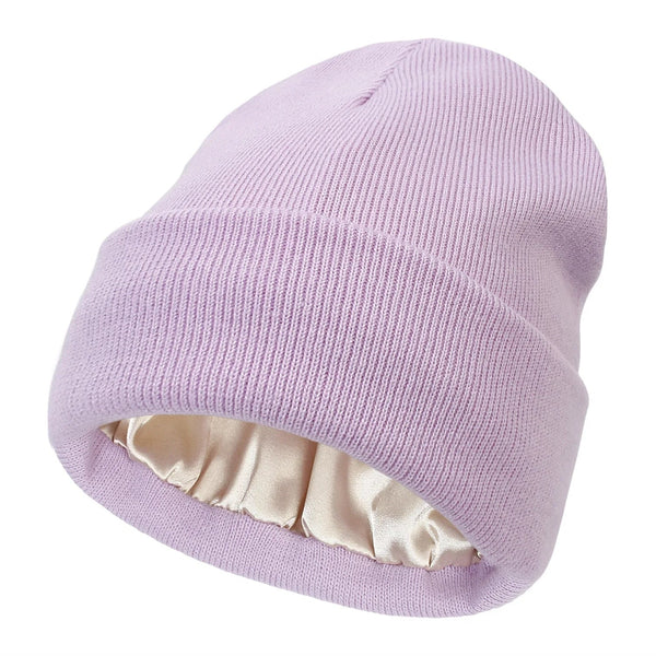 Gorro de invierno Noor Silk – Lana y seda – Protección antiencrespamiento para el cabello