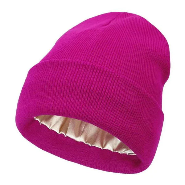 Gorro de invierno Noor Silk – Lana y seda – Protección antiencrespamiento para el cabello