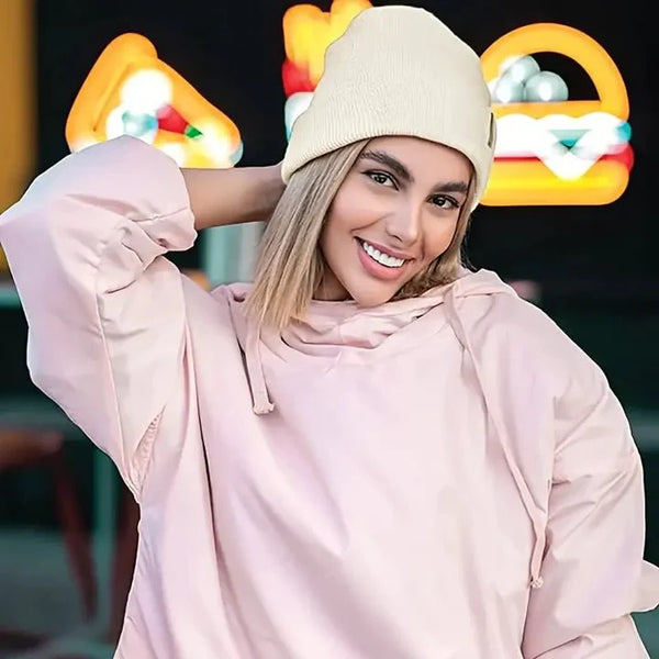 Gorro de invierno Noor Silk – Lana y seda – Protección antiencrespamiento para el cabello