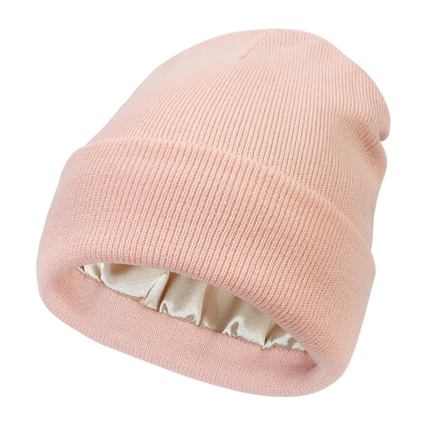 Gorro de invierno Noor Silk – Lana y seda – Protección antiencrespamiento para el cabello