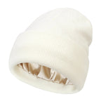 Gorro de invierno Noor Silk – Lana y seda – Protección antiencrespamiento para el cabello