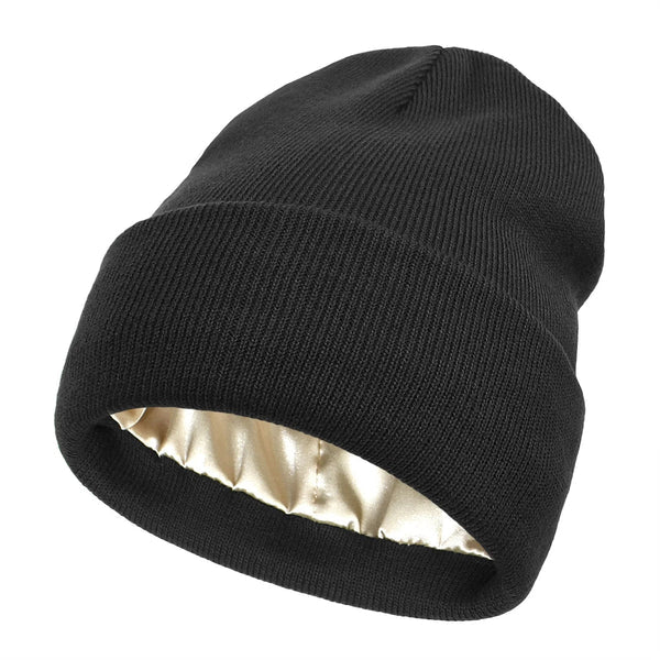 Gorro de invierno Noor Silk – Lana y seda – Protección antiencrespamiento para el cabello