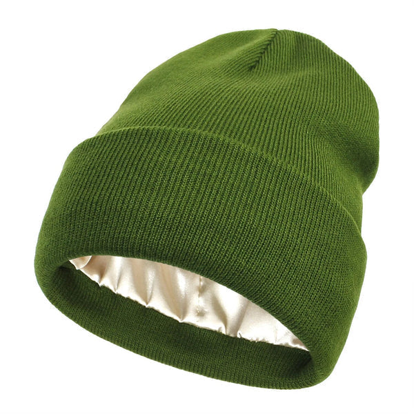 Gorro de invierno Noor Silk – Lana y seda – Protección antiencrespamiento para el cabello