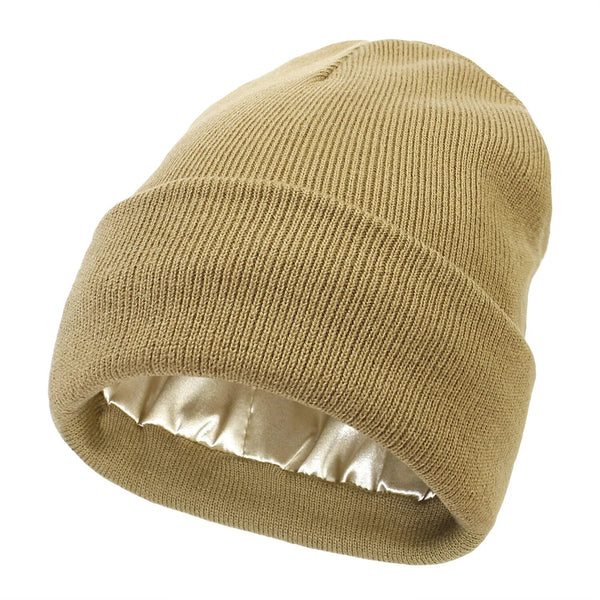 Gorro de invierno Noor Silk – Lana y seda – Protección antiencrespamiento para el cabello