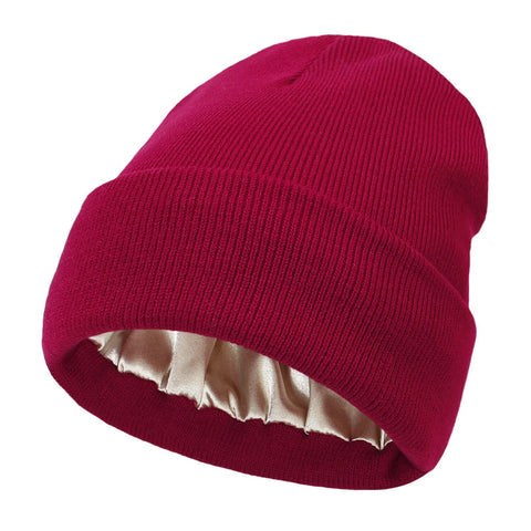Gorro de invierno Noor Silk – Lana y seda – Protección antiencrespamiento para el cabello