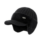 Gorro de invierno trapper con orejeras de punto