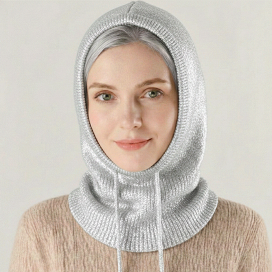 Gorro de punto mezcla de cachemir con ajuste regulable