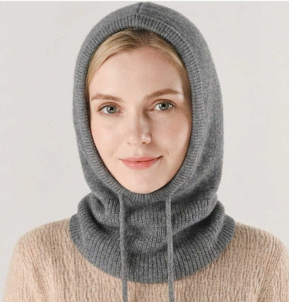 Gorro de punto mezcla de cachemir con ajuste regulable