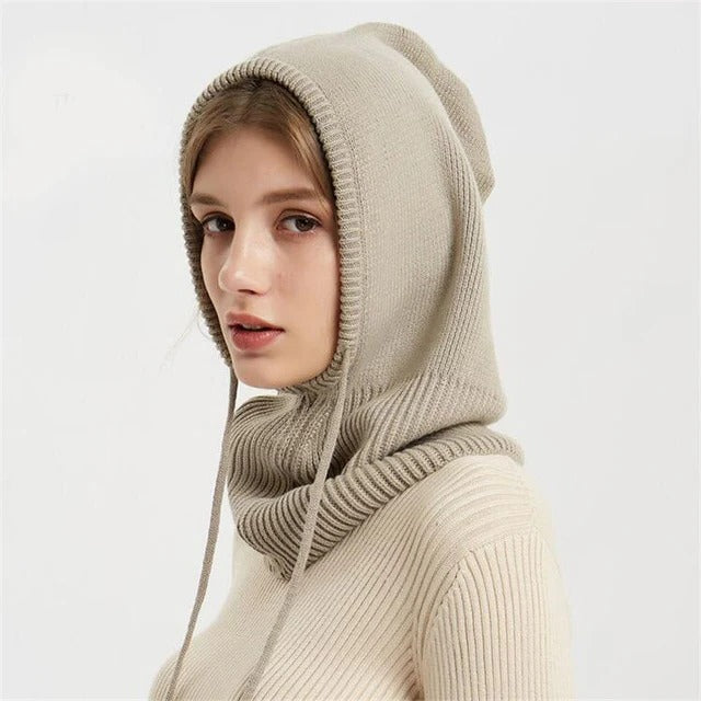 Gorro de punto mezcla de cachemir con ajuste regulable