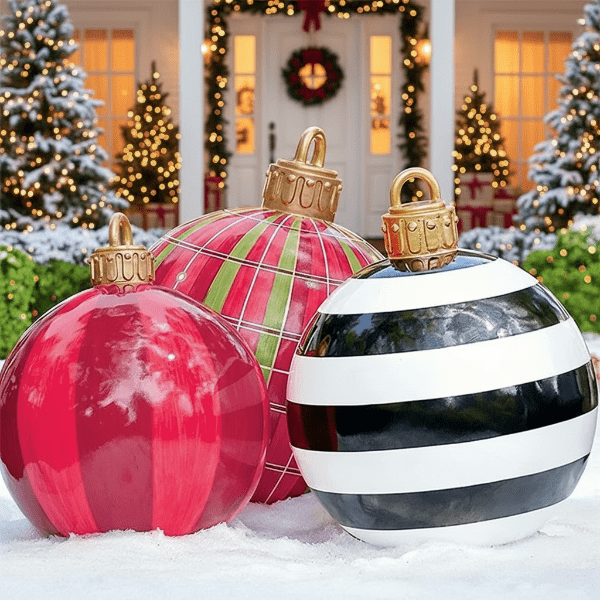 Grandes bolas de Navidad impermeables para uso interior y exterior