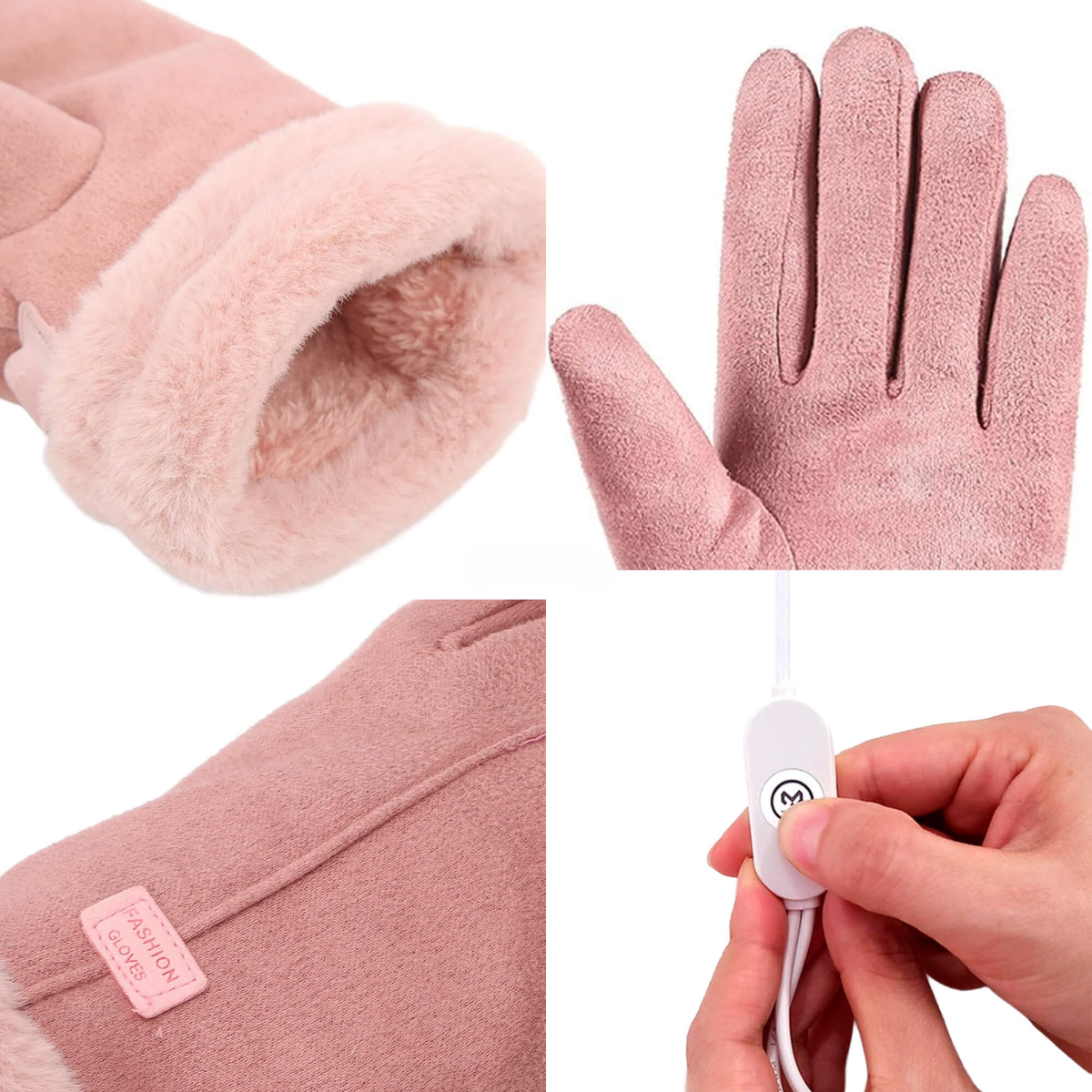 Guantes calefactables para mujer UK – Guantes térmicos de invierno impermeables para mujer con pantalla táctil y diseño 