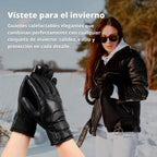 Guantes calefactables para mujer UK – Guantes térmicos de invierno impermeables para mujer con pantalla táctil y diseño 