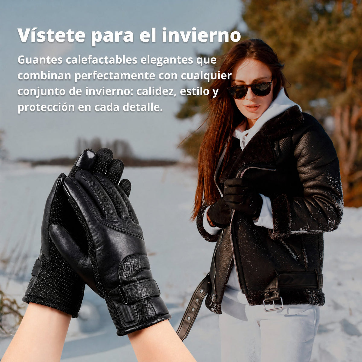 Guantes calefactables para mujer UK – Guantes térmicos de invierno impermeables para mujer con pantalla táctil y diseño 