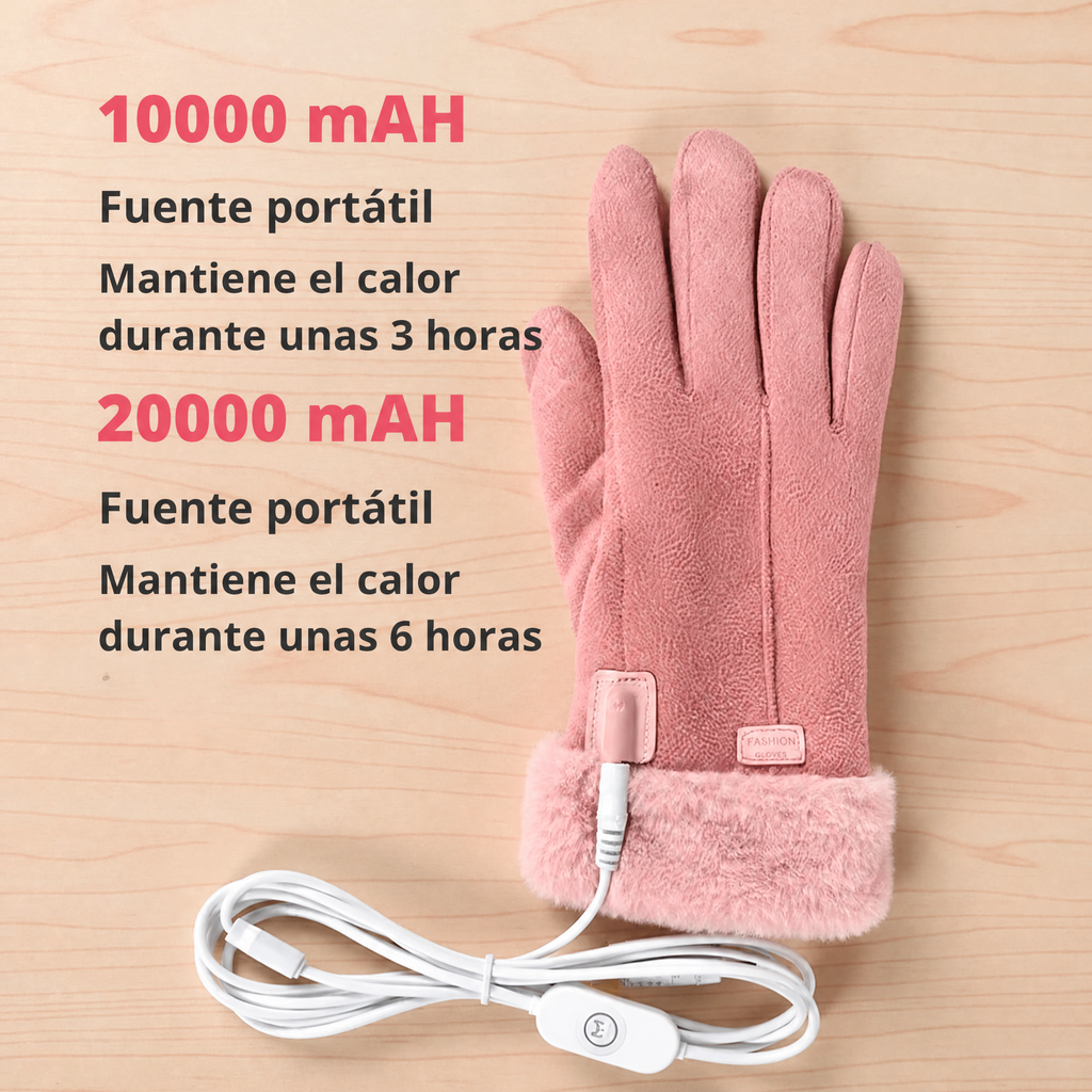 Guantes calefactables para mujer UK – Guantes térmicos de invierno impermeables para mujer con pantalla táctil y diseño 