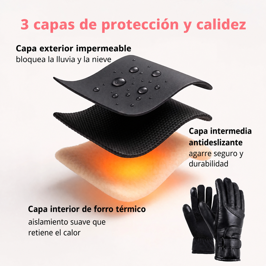 Guantes calefactables para mujer UK – Guantes térmicos de invierno impermeables para mujer con pantalla táctil y diseño 