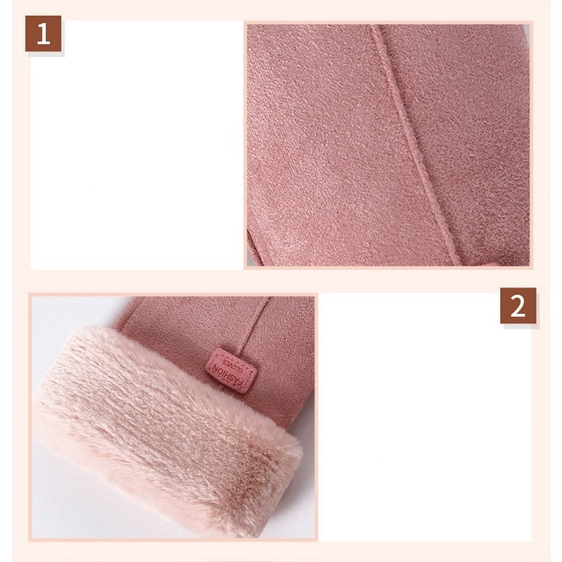 Guantes cálidos e impermeables de invierno con compatibilidad con pantallas táctiles