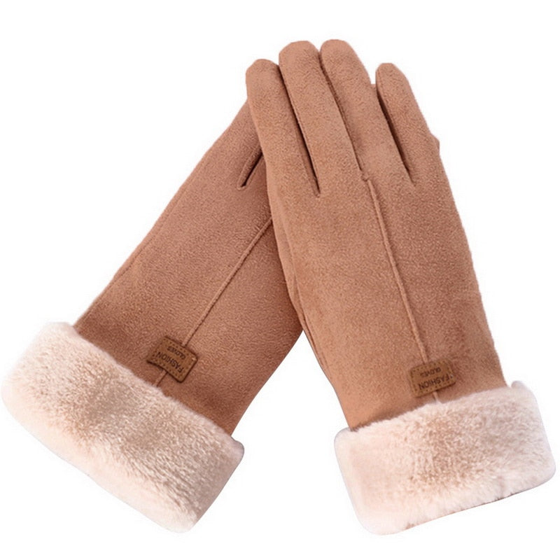 Guantes cálidos e impermeables de invierno con compatibilidad con pantallas táctiles