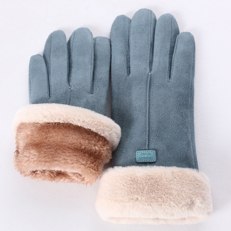 Guantes cálidos e impermeables de invierno con compatibilidad con pantallas táctiles