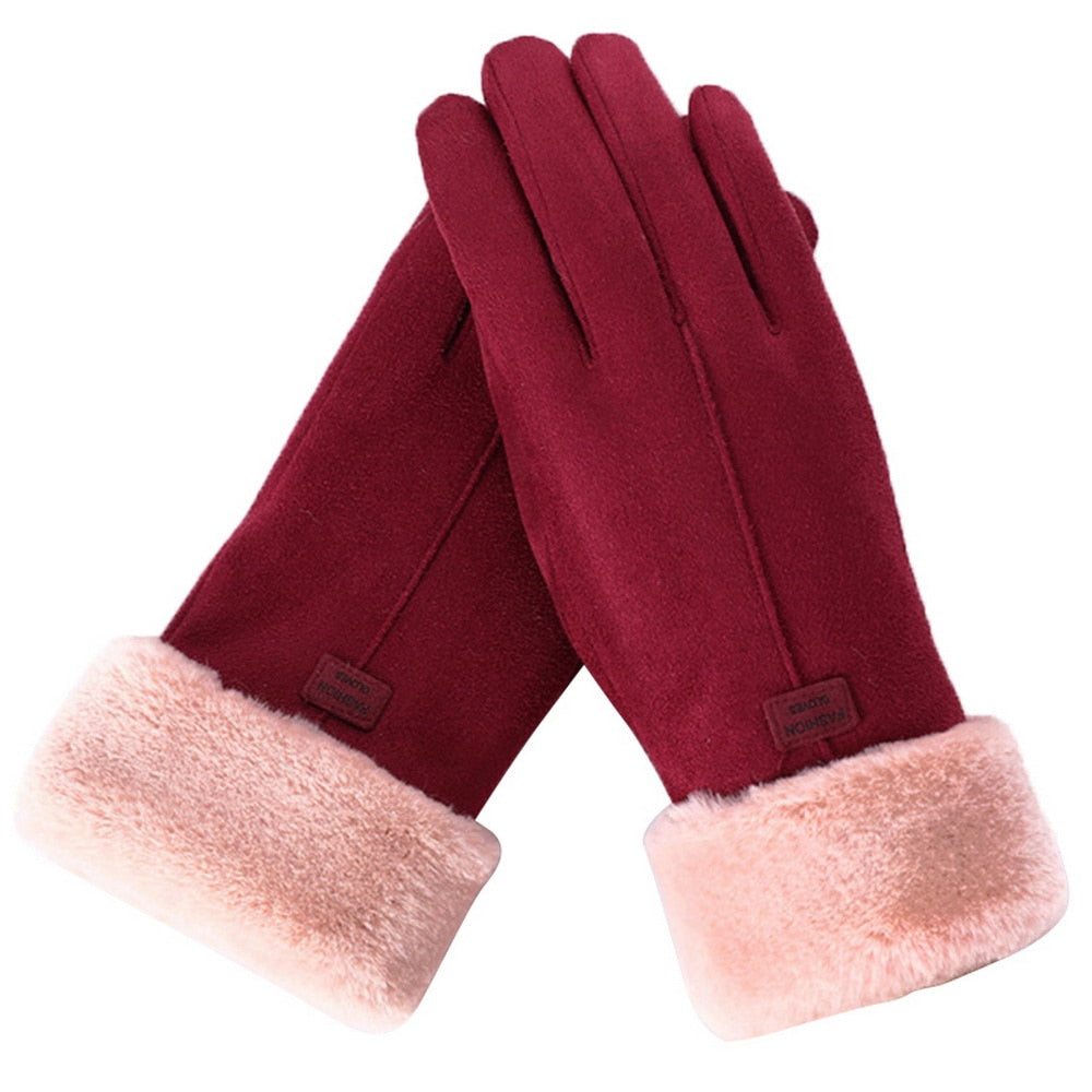 Guantes cálidos e impermeables de invierno con compatibilidad con pantallas táctiles