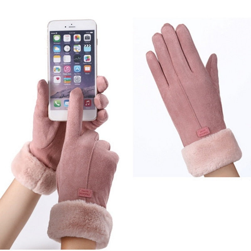Guantes cálidos e impermeables de invierno con compatibilidad con pantallas táctiles