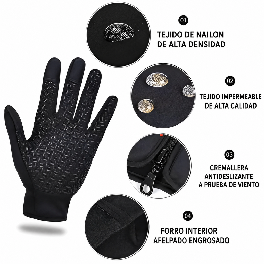 Guantes de ciclismo Guantes de esquí para hombre y mujer